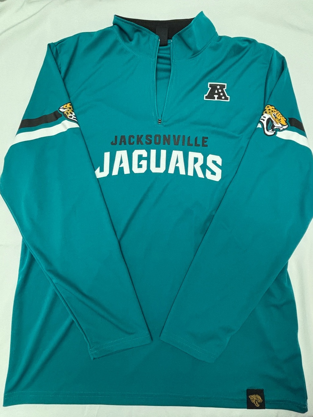 NFL Jacksonville Jaguars Teal Dri-fit Quarter-Zip Pullover